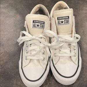 New converse all star with padded tongue - white / off white size 7 US